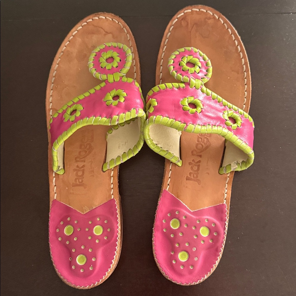 Jack Rogers Jacks Flat Sandals Size 6 - Picture 4 of 9